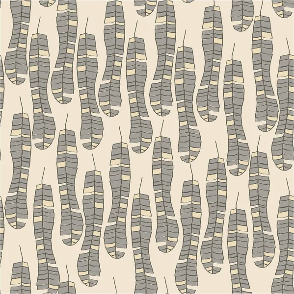 Бесшовный векторный рисунок с бежевыми банановыми листьями — Бесплатное стоковое фото