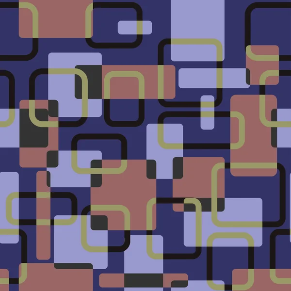 Vector cuadrados abstractos sin costura vitage patrón corporativo — Vector de stock