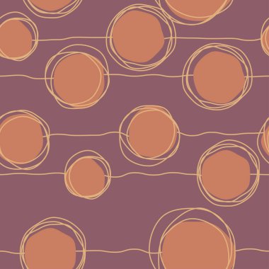 Vektör çizim çocuk seamless modeli yuvarlak