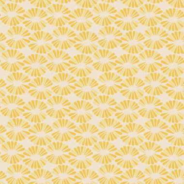 Retro çiçekler ile sorunsuz vektör hassas desen