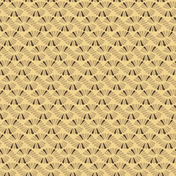 Absztrakt folytonos vector természet szalag pigtail kávé vízszintes minta — Stock Vector