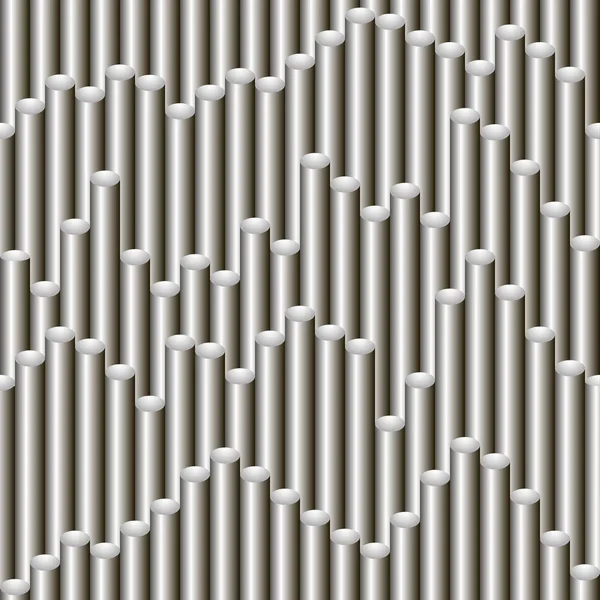 Patrón de tubería gris de gradiente vectorial sin costura — Archivo Imágenes Vectoriales