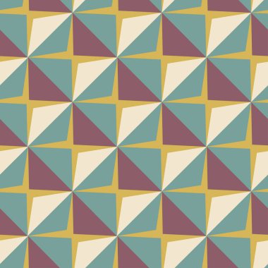 Vektör yetkin çıkartmaları boşaltma kiremit retro sarı ve kırmızı Dikişsiz desen kumaş, tekstil, ambalaj, el sanatları, duvar kağıdı için