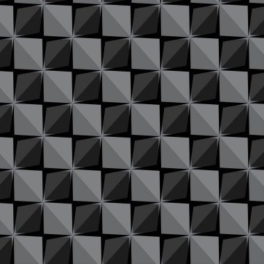 Vektör yetkin çıkartmaları boşaltma karo gri seamless modeli