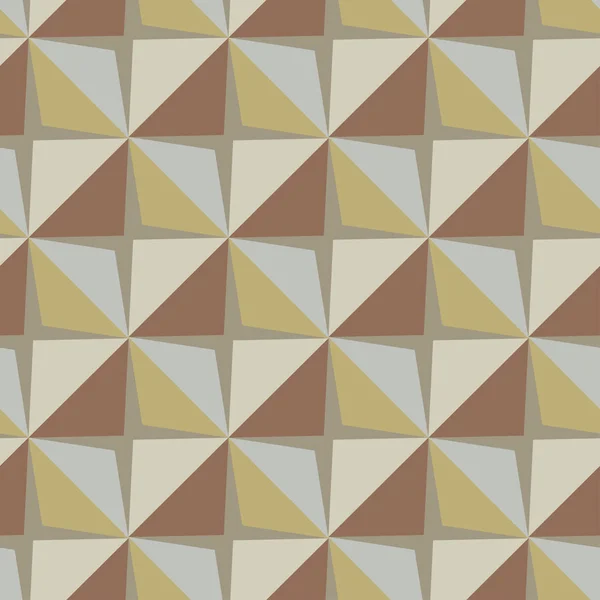 Vector pegatinas de papel recortado azulejo retro beige patrón sin costura — Vector de stock