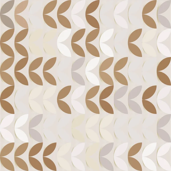 Retro giometric sorunsuz vektör kahve kağıt filiz soyut trendy desen daireler