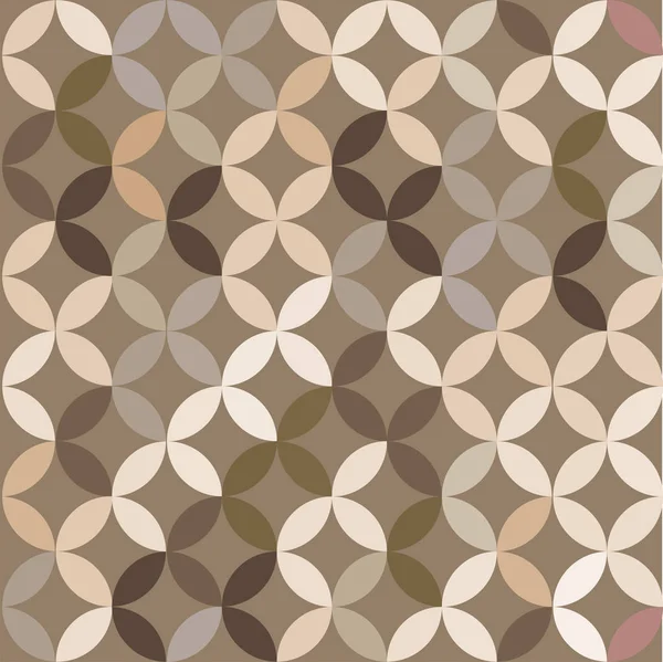 Retro giometric sorunsuz vektör daireler courful soyut trendy kahve desen