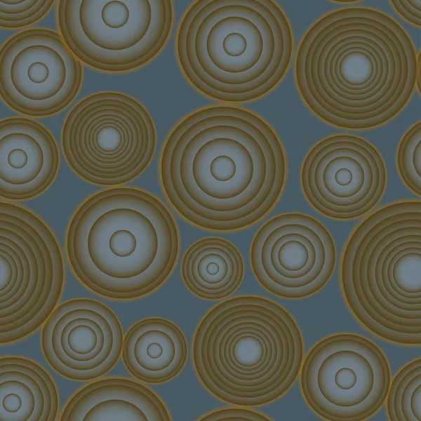 Gradient vectoriel sans couture arrondi motif brun et bleu — Image vectorielle