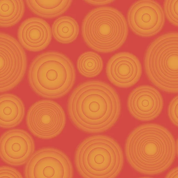 Бесшовные векторные градиентные раунды красный и оранжевый рисунок — стоковый вектор