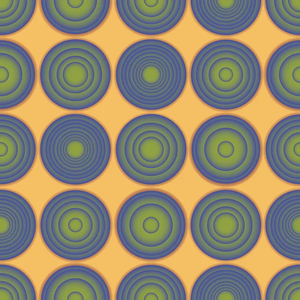 Gradient vectoriel sans couture arrondi motif jaune — Image vectorielle