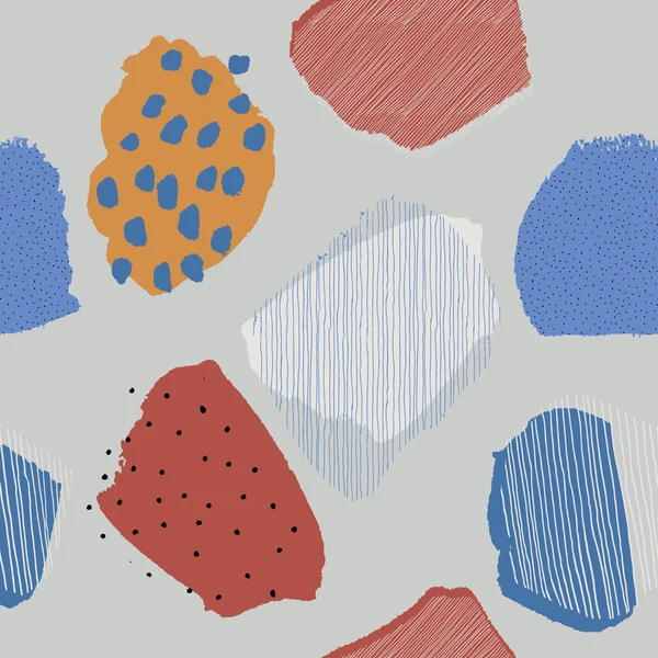 Collage baies abstraites contemporaines motif de papier sans couture — Image vectorielle