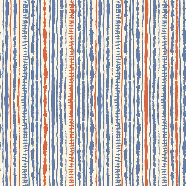 Seamless vector shibori tie-dye pattern of blue and red colours on white. Hand painting fabrics - nodular batik — Free Stock Photo