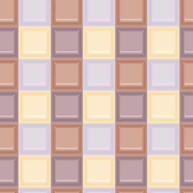 Renkli cam mozaik krem döşeme sorunsuz vektör deseni kare