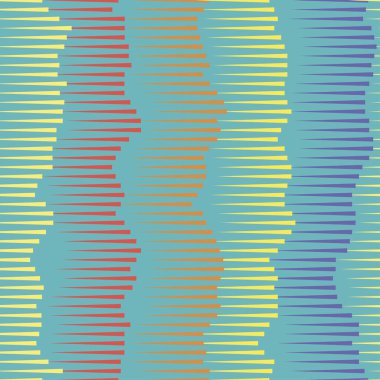 Ses dalgası renkli vektör seamless modeli