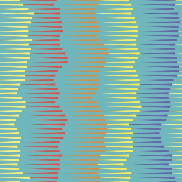 サウンド ウェーブ色ベクトルのシームレス パターン — ストックベクタ