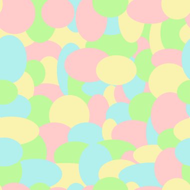 Soyut yuvarlak konfeti vektör seamless modeli