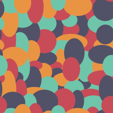 Soyut retro konfeti vektör seamless modeli