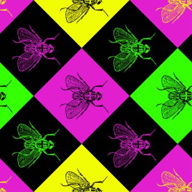 Disco 80s uçmak vektör seamless modeli