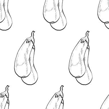 Hat patlıcan beyaz vektör desen kaydırma, el sanatları, tekstil, marka