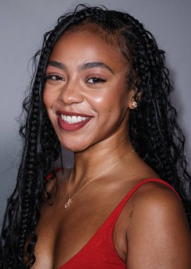 Amerikalı aktris Priah Ferguson, 9 Eylül 2025 'te Hollywood, Los Angeles, Kaliforniya, ABD' de The Lot 'ta düzenlenen 30. Yıldönümü Süt Bıyığı Kutlaması' na geldi..      