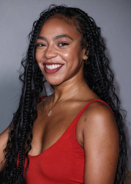 Amerikalı aktris Priah Ferguson, 9 Eylül 2025 'te Hollywood, Los Angeles, Kaliforniya, ABD' de The Lot 'ta düzenlenen 30. Yıldönümü Süt Bıyığı Kutlaması' na geldi..      