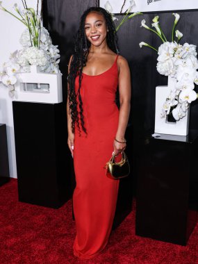 Amerikalı aktris Priah Ferguson, 9 Eylül 2025 'te Hollywood, Los Angeles, Kaliforniya, ABD' de The Lot 'ta düzenlenen 30. Yıldönümü Süt Bıyığı Kutlaması' na geldi..      