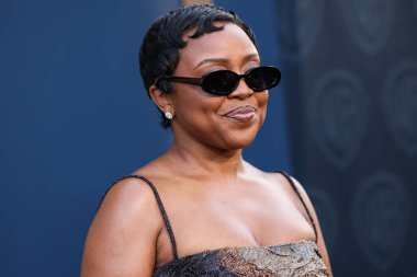 Amerikalı aktris, komedyen, yapımcı ve yazar Quinta Brunson, Warner Bros. Television Group 'un Primetime Emmy Ödülleri adayları adına 13 Eylül 2025' te Spago, Los Angeles, ABD 'de düzenlenen 7.. 