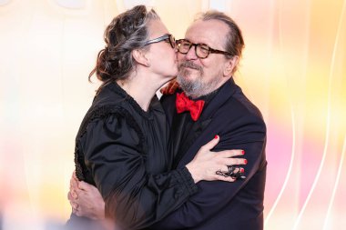Gisele Schmidt ve kocası Gary Oldman, 14 Eylül 2025 'te Ysabel' de düzenlenen Apple TV + 77. Primetime Emmy Ödülleri Partisi 'ne geldiler..
