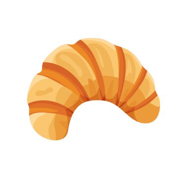 Ay çöreği. Düz vektör clipart, izole edilmiş arkaplan ile illüstrasyon.