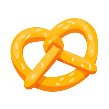 Kraker, Ekim Festivali. Düz vektör clipart, izole edilmiş arkaplan ile illüstrasyon.