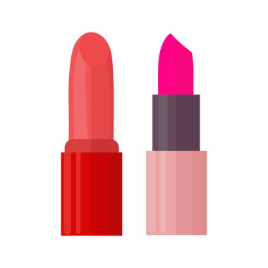 Ruj izi. Düz vektör clipart, izole edilmiş arkaplan ile illüstrasyon.