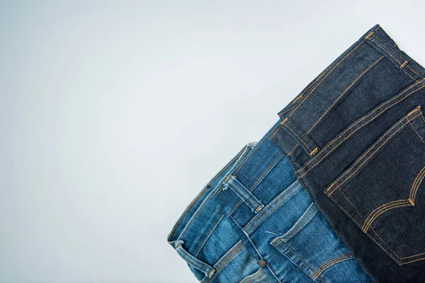 Mann Freizeitkleidung Modeaccessoires Isoliert Weiß Jeans — Stockfoto