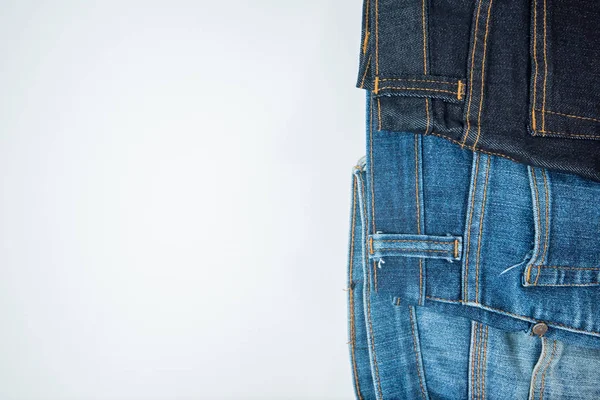 Homem Roupas Casuais Acessórios Moda Isolado Branco Jeans — Fotografia de Stock