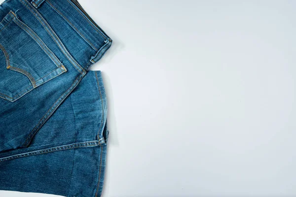 Hombre Casual Trajes Accesorios Moda Aislado Blanco Jeans — Foto de Stock