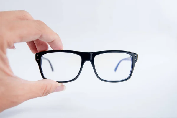 Γυαλιά Που Απομονώνονται Λευκό Γυαλιών Ποτήρια Ηλίου — Φωτογραφία Αρχείου