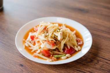 papaya salatası veya Som Tum, Tay gıda