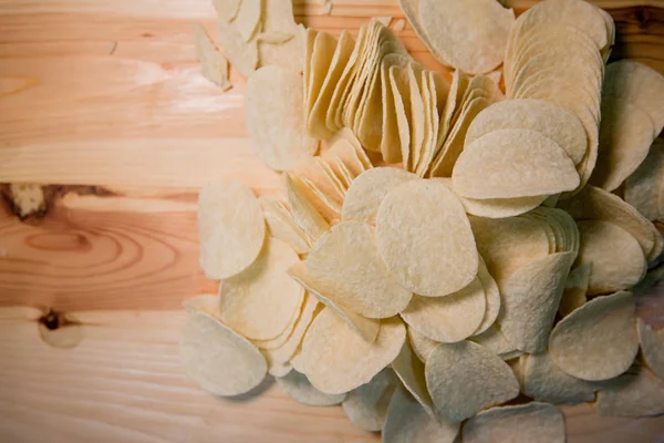 Crispy Potato Chips Potato Fried — Stock Photo, Image