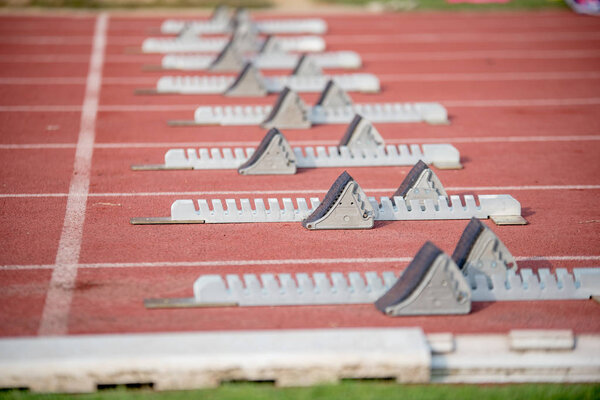 Красная трасса для бега
