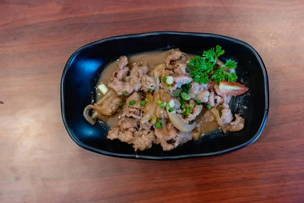 Stir Fried Miso Beef Japan Food — Stock Photo, Image