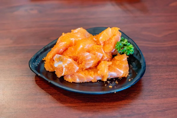 Ebiko Lachs Sashimi Japanisches Essen — Stockfoto