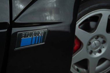 açıklayıcı editoryal Mercedes Benz 190e Bangkok Tayland. 10 Eylül 2018