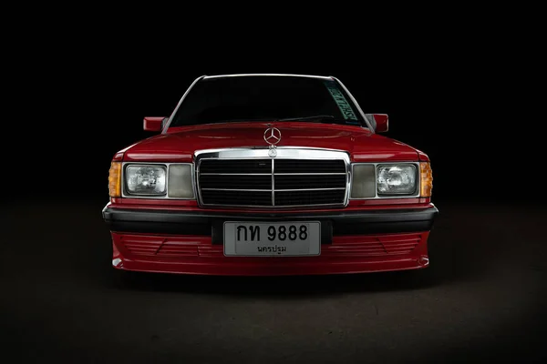 Ilustracyjnych Redakcji Mercedes Benz 190E Bangkok Tajlandia Września 2018 — Zdjęcie stockowe