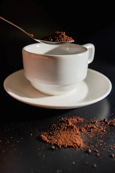 Объясняемое Соотношение Горячего Кофе — стоковое фото