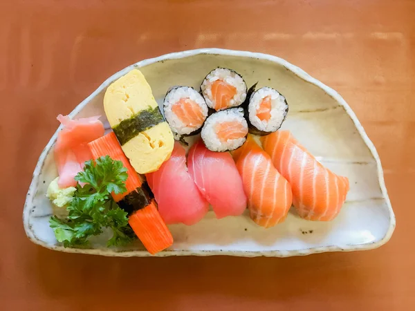 Suşi Sashimi Japonya Gıda — Stok fotoğraf