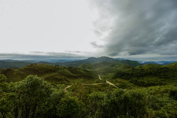 Zobacz Piękne Natura Krajobraz Kanchanaburi Tajlandia — Zdjęcie stockowe