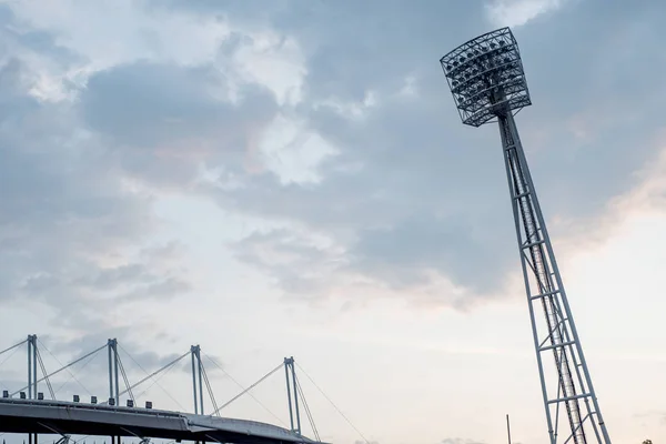 Spotlight Stadion Ljus Dörren — Stockfoto