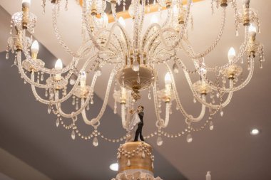 Düğün günü güzel düğün pastası, düğün resepsiyon