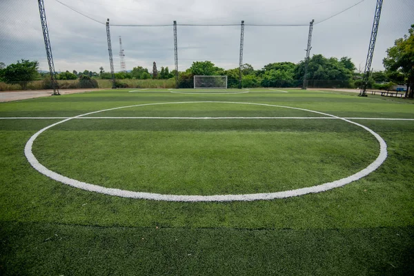 Voetbalveld of voetbalveld — Stockfoto