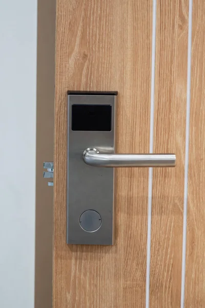 Smart card door key lock system, door security — Stock Photo, Image