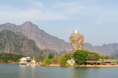 Kyauk Ka Lat pagoda in Hpa-An, Myanmar